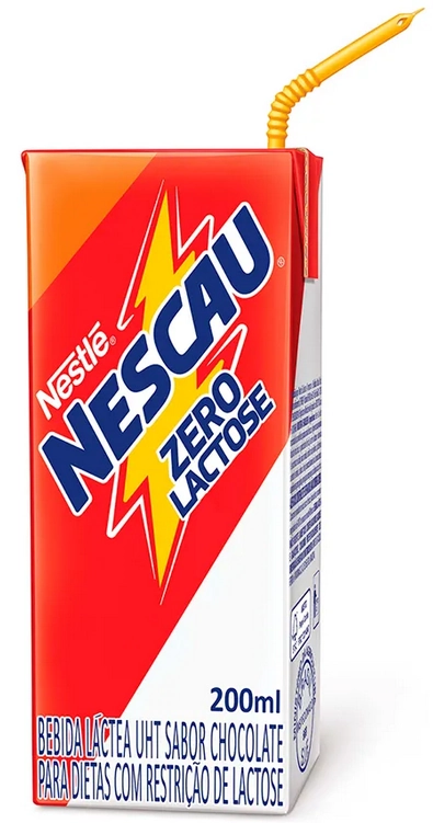 Bebida Láctea Uht Chocolate Zero Lactose Nescau Caixa 200ml