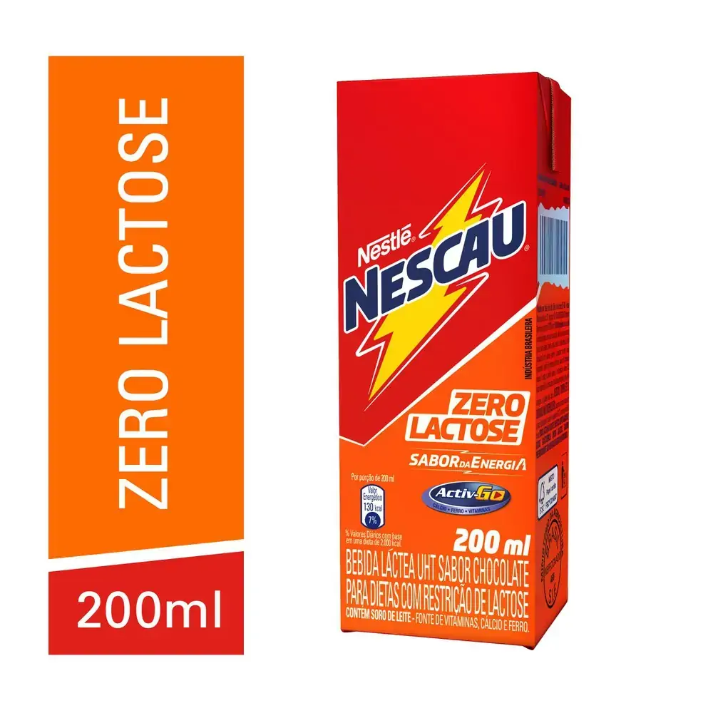 Beb Lactea Uht Nescau Zero Lactose 200ml Cx 27.0