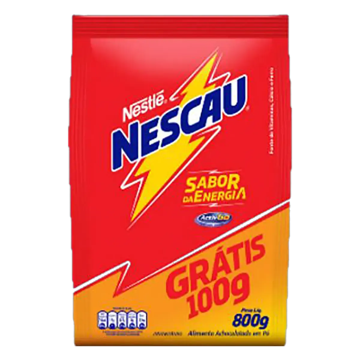 Achocolatado Pó Nescau Pacote Leve 800g Pague 700g