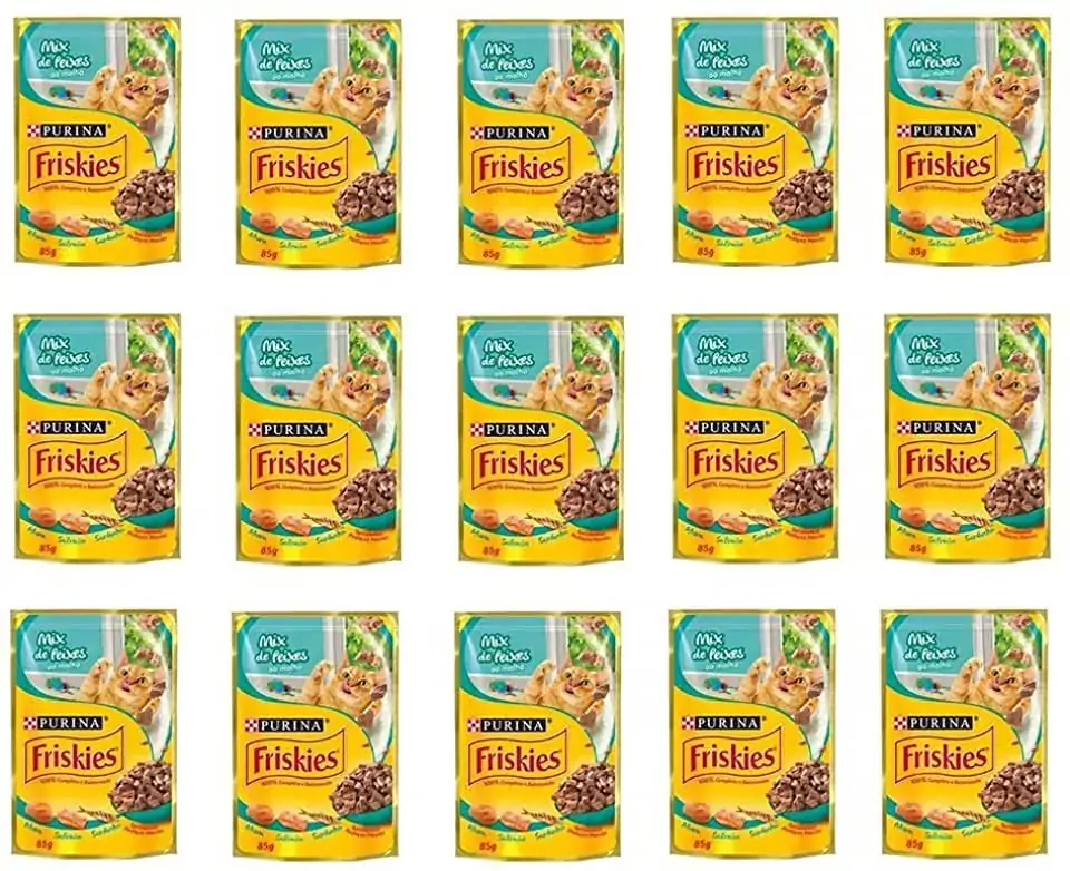 Friskies Mix De Peixes Ao Molho 15x85gbr