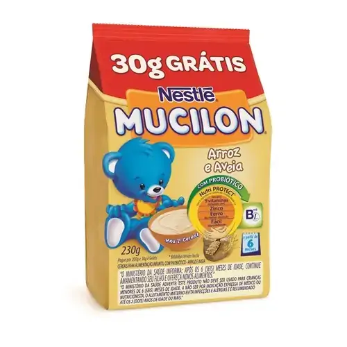 Mucilon Refil 230g Gt30g Aveia Arroz