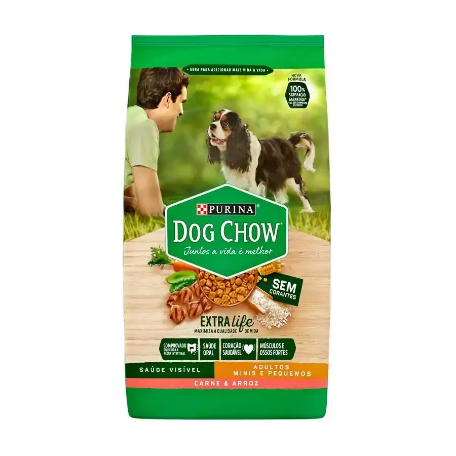 Dog Chow Adulto Raças Pequenas Carne E Arroz 15kg