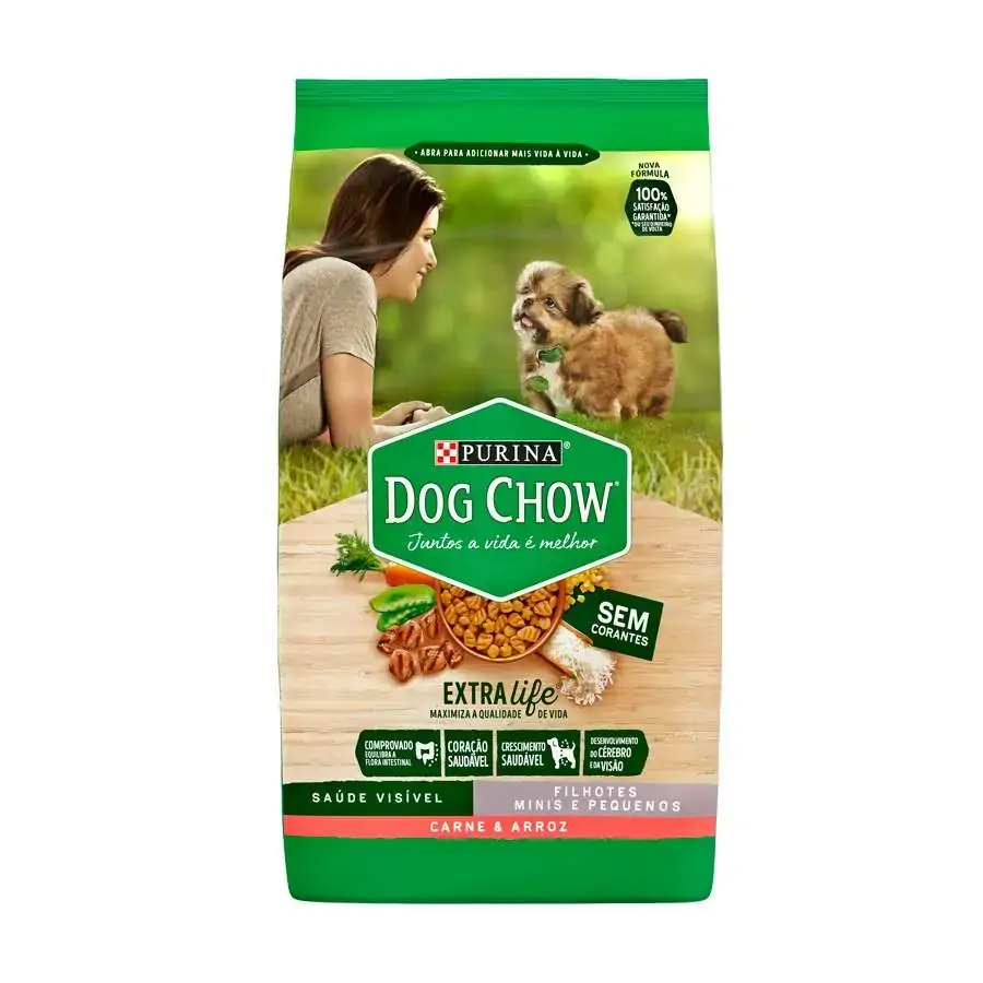 Dog Chow Filhote De Raças Pequenas Carne E Arroz 15kg