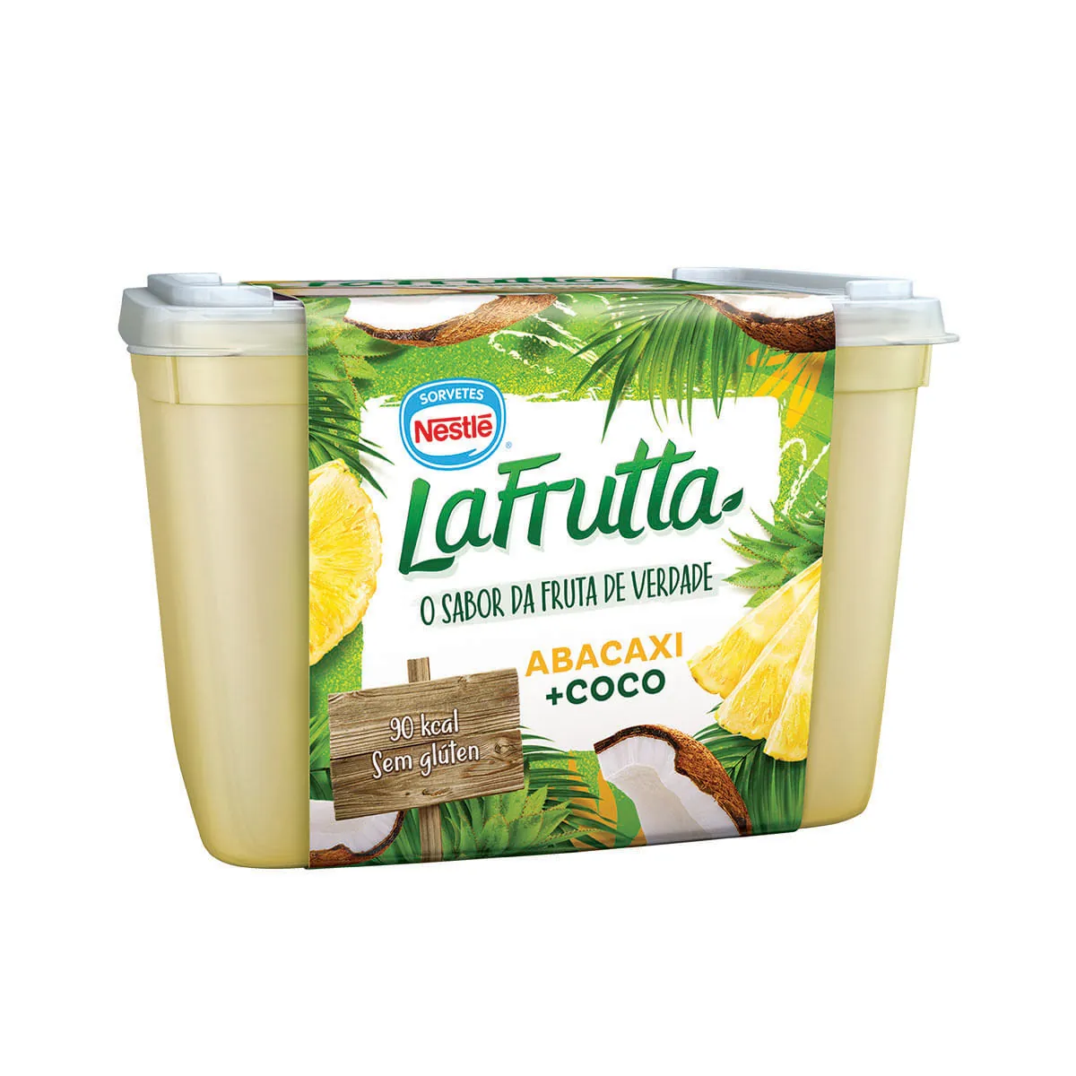 Sorvete de Abacaxi e Coco La Frutta Nestlé 1,5 Litros