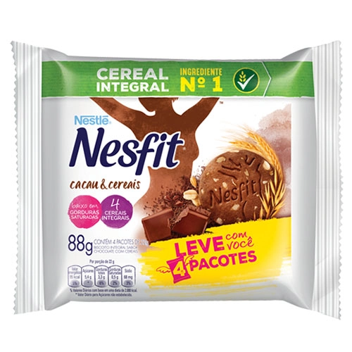 Bisc Nesfit 88g Cacau E Cereais