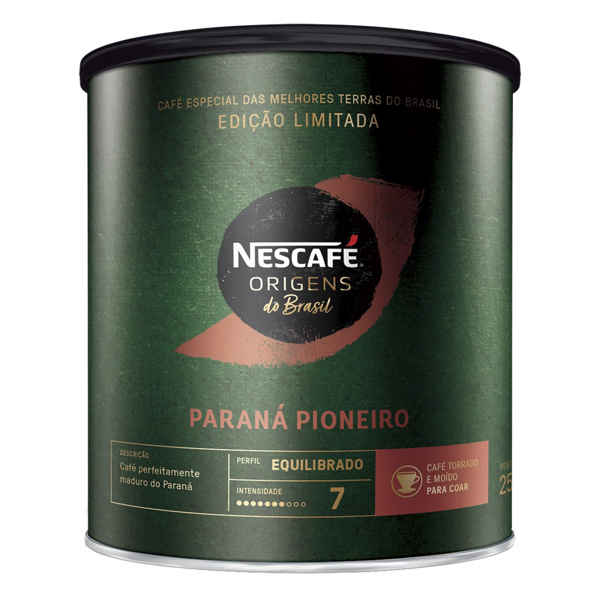 Café Torrado E Moído Paraná Pioneiro Nescafé Origens Do Brasil Lata 250g
