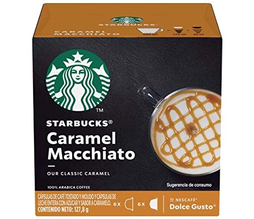 Café Com Leite Em Cápsula Caramel Macchiato Starbucks Caixa 106,5g 10 Unidades