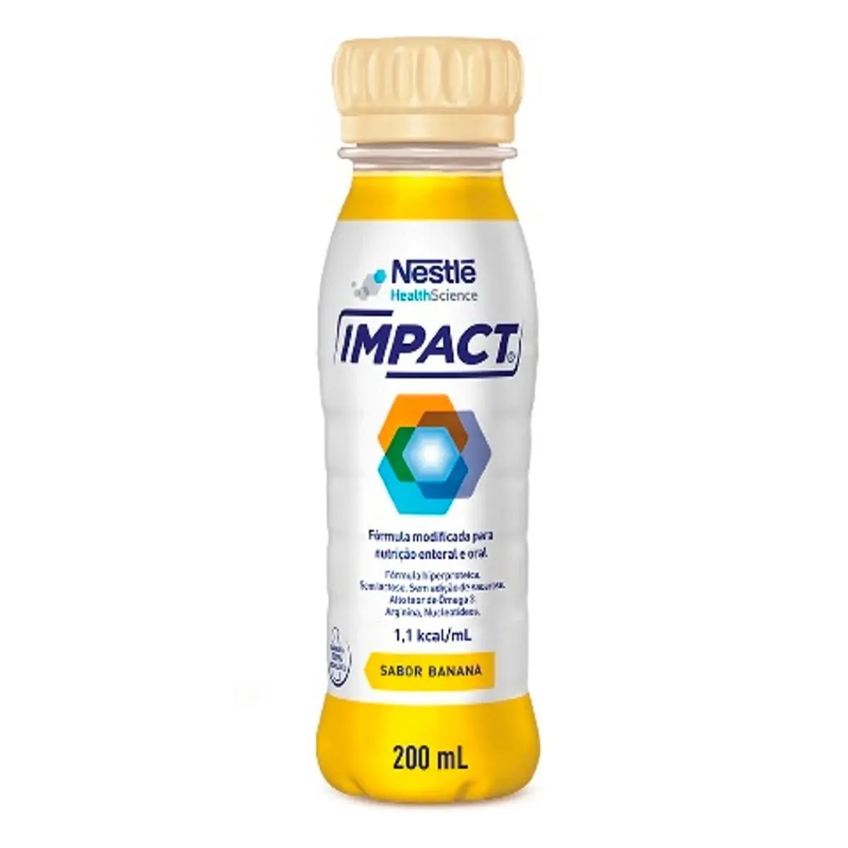 Fórmula Hiperproteica Banana Zero Lactose Impact Frasco 200ml