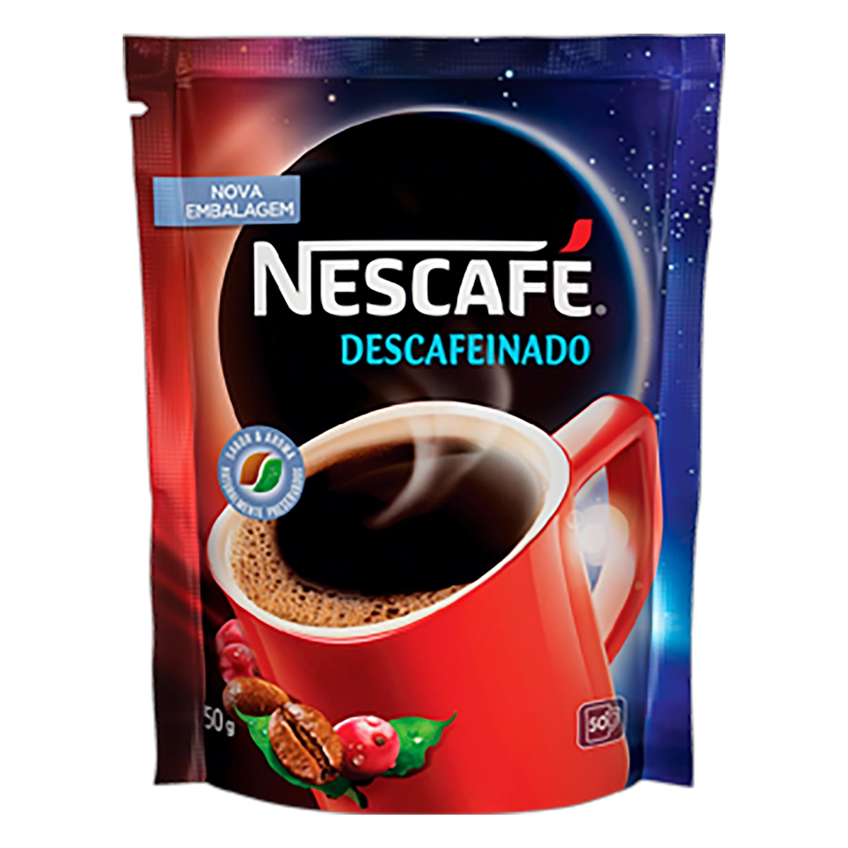 Café Solúvel Granulado Descafeinado Nescafé Sachê 40g