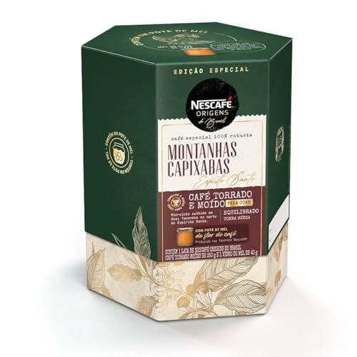 Kit Café Torrado E Moído Montanhas Capixabas Nescafé Origens Do Brasil 250g Mel 40g