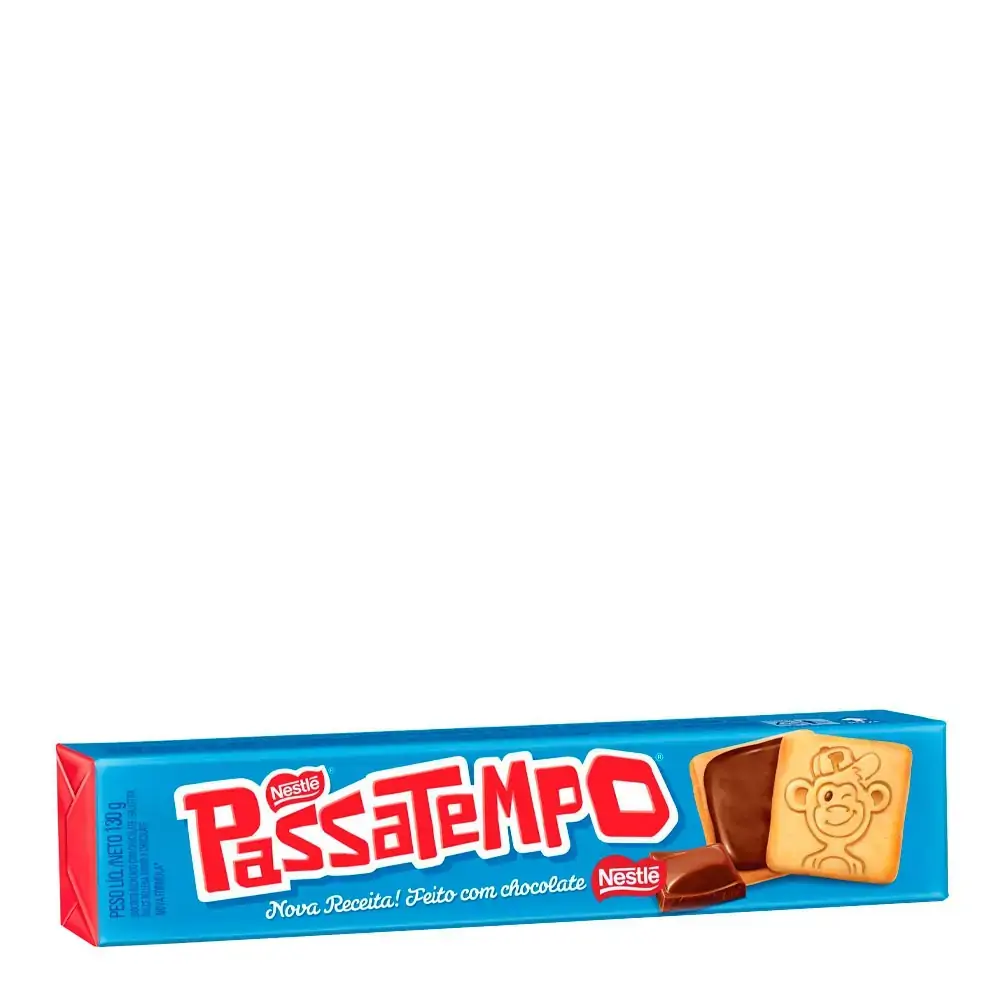Biscoito PASSATEMPO Recheado Chocolate 130g