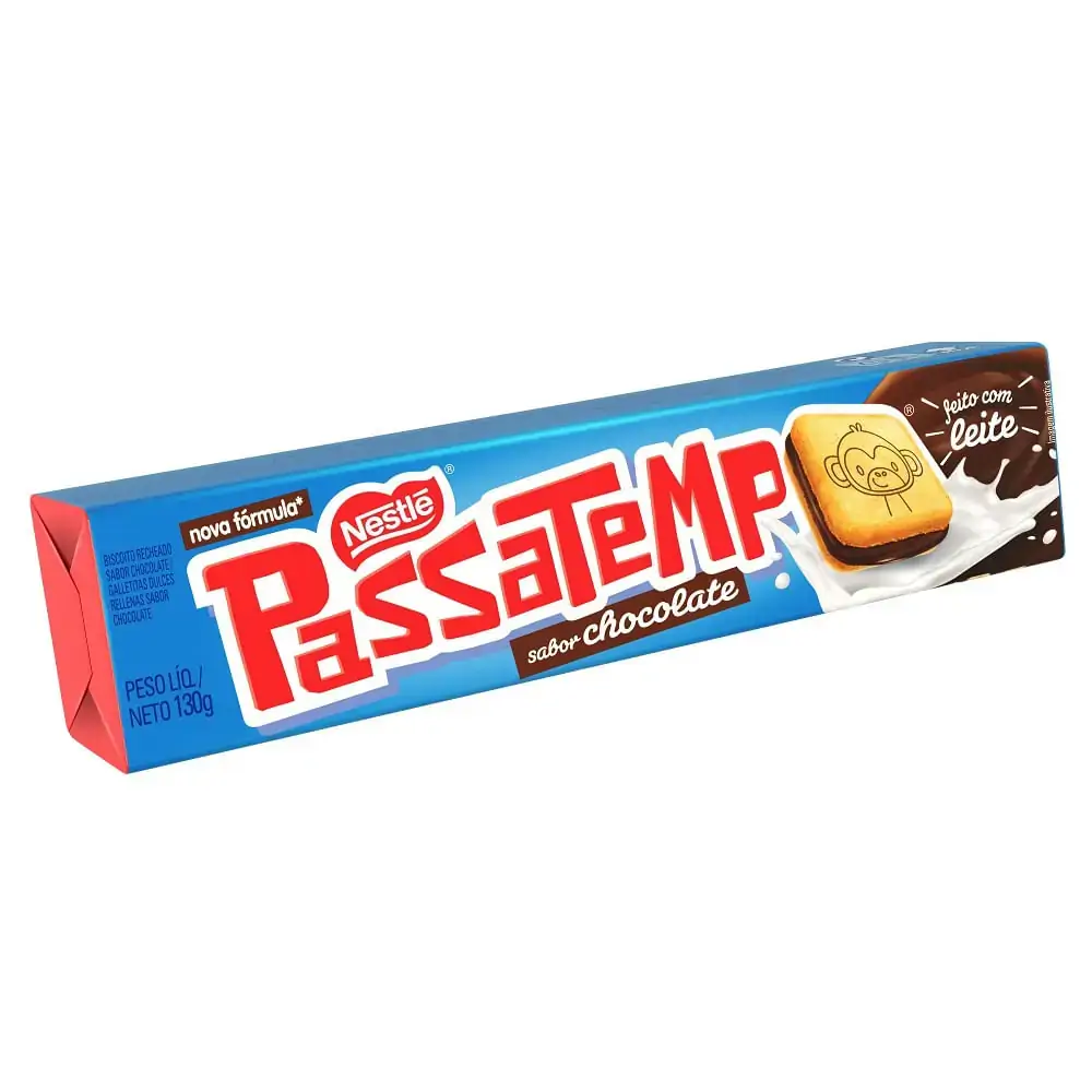 Biscoito Recheio Chocolate Passatempo Pacote 130g