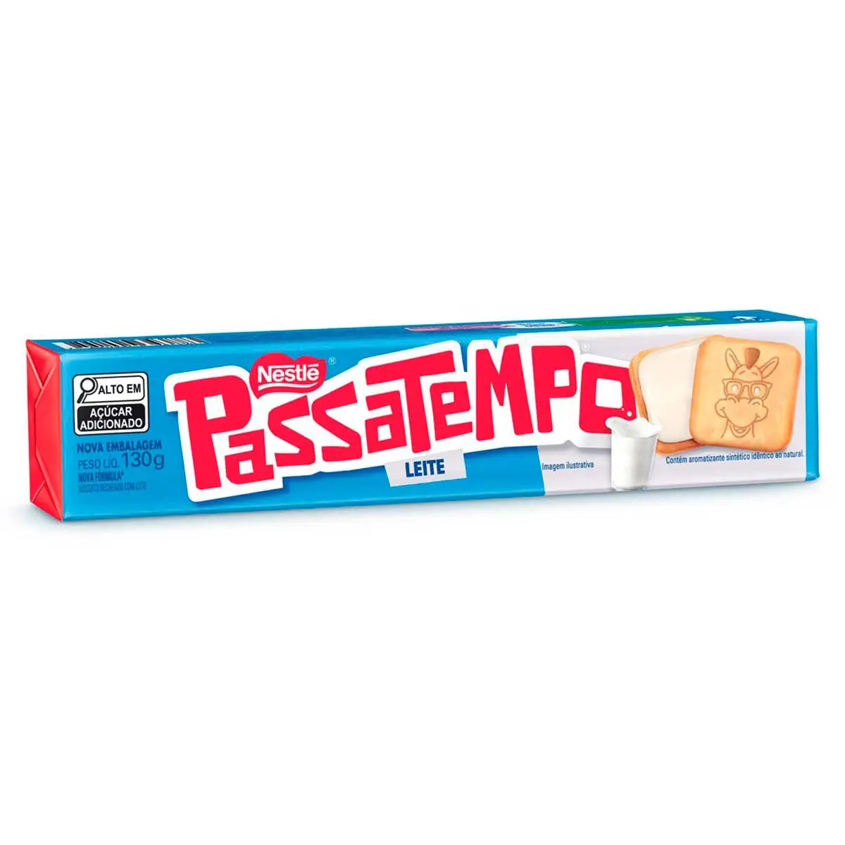 Biscoito PASSATEMPO Recheado Leite 130g