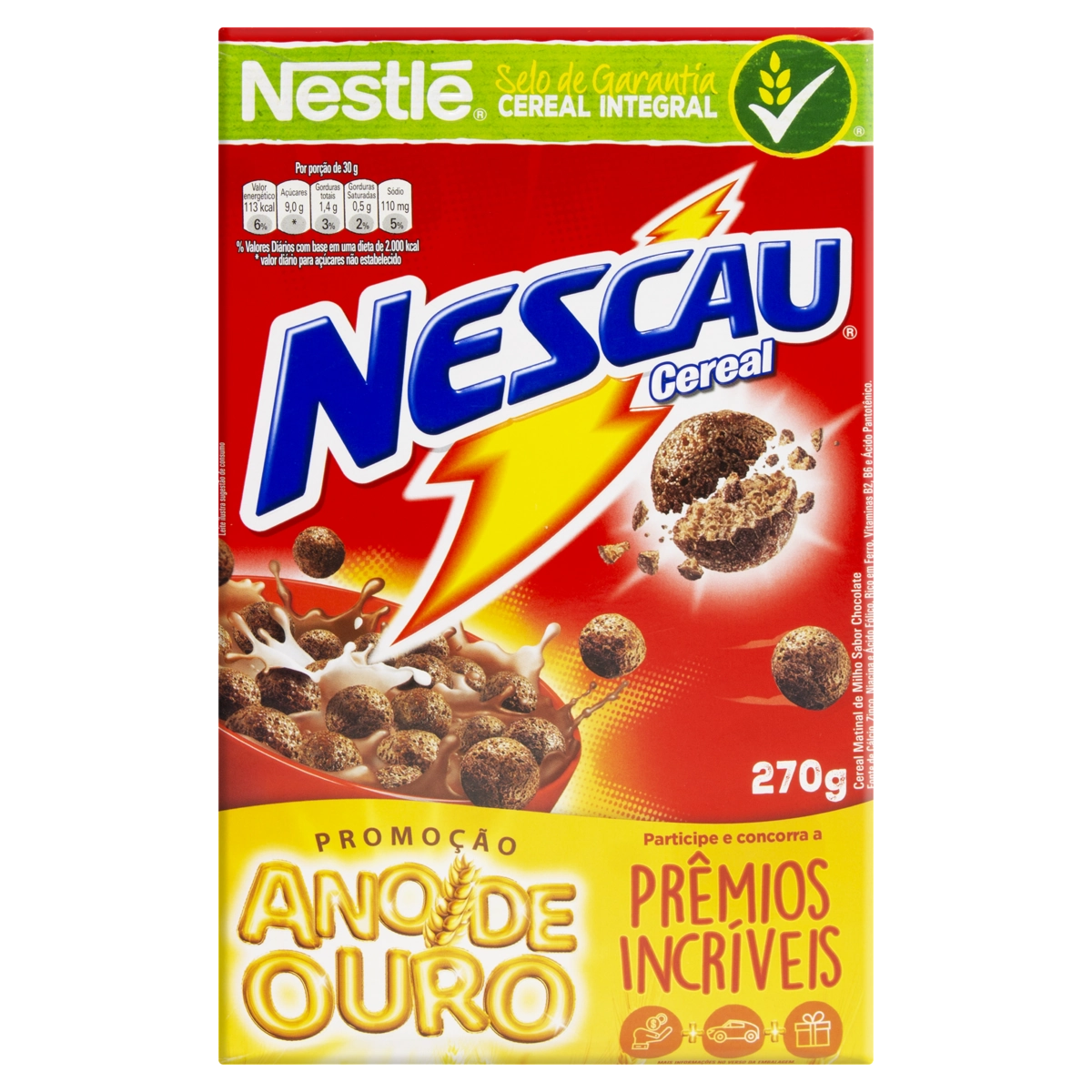Cereal Matinal Chocolate Nescau Caixa 270g