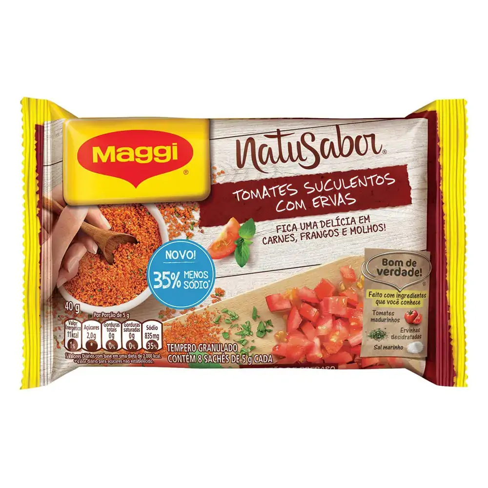 Maggi Natusabor Tomate E Erv 60 8x5g Br