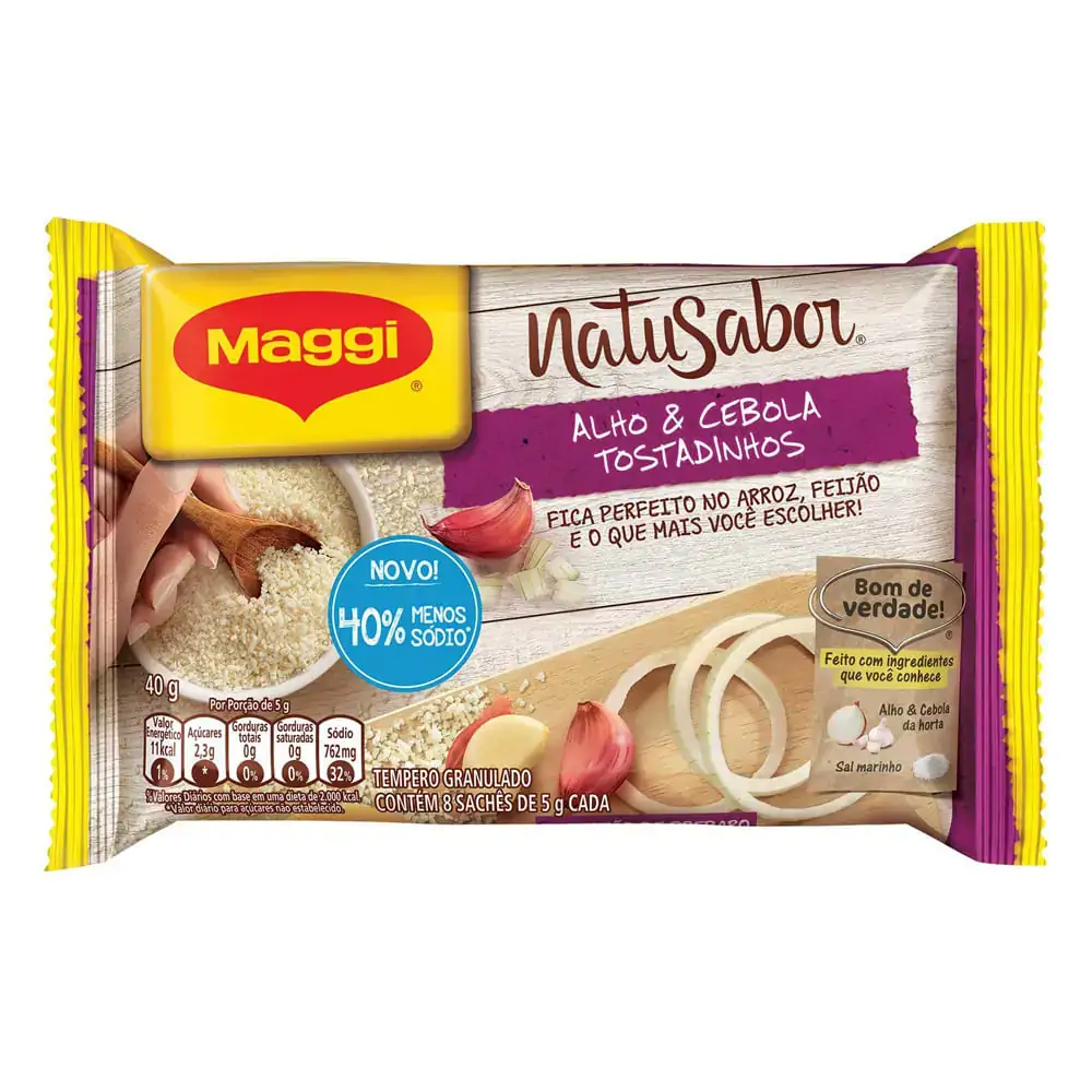 Maggi Natusabor Alho E Ceb 60 8x5g Br