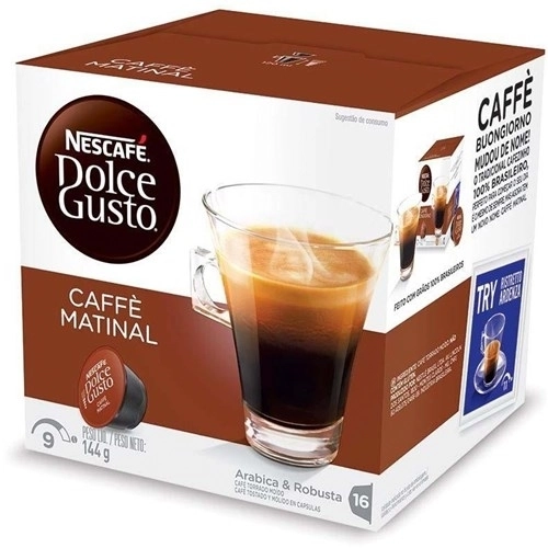 Café Em Cápsula Torrado E Moído Caffè Matinal Nescafé Dolce Gusto Caixa 90g 10 Unidades