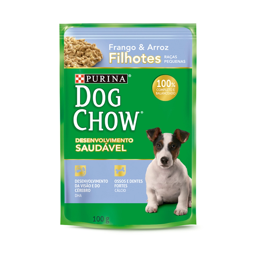 Sache Dog Chow Filhote Frango E Arroz 100g