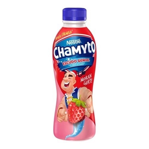 Iogurte Parcialmente Desnatado Líquido Morango Chamyto Garrafa 850g