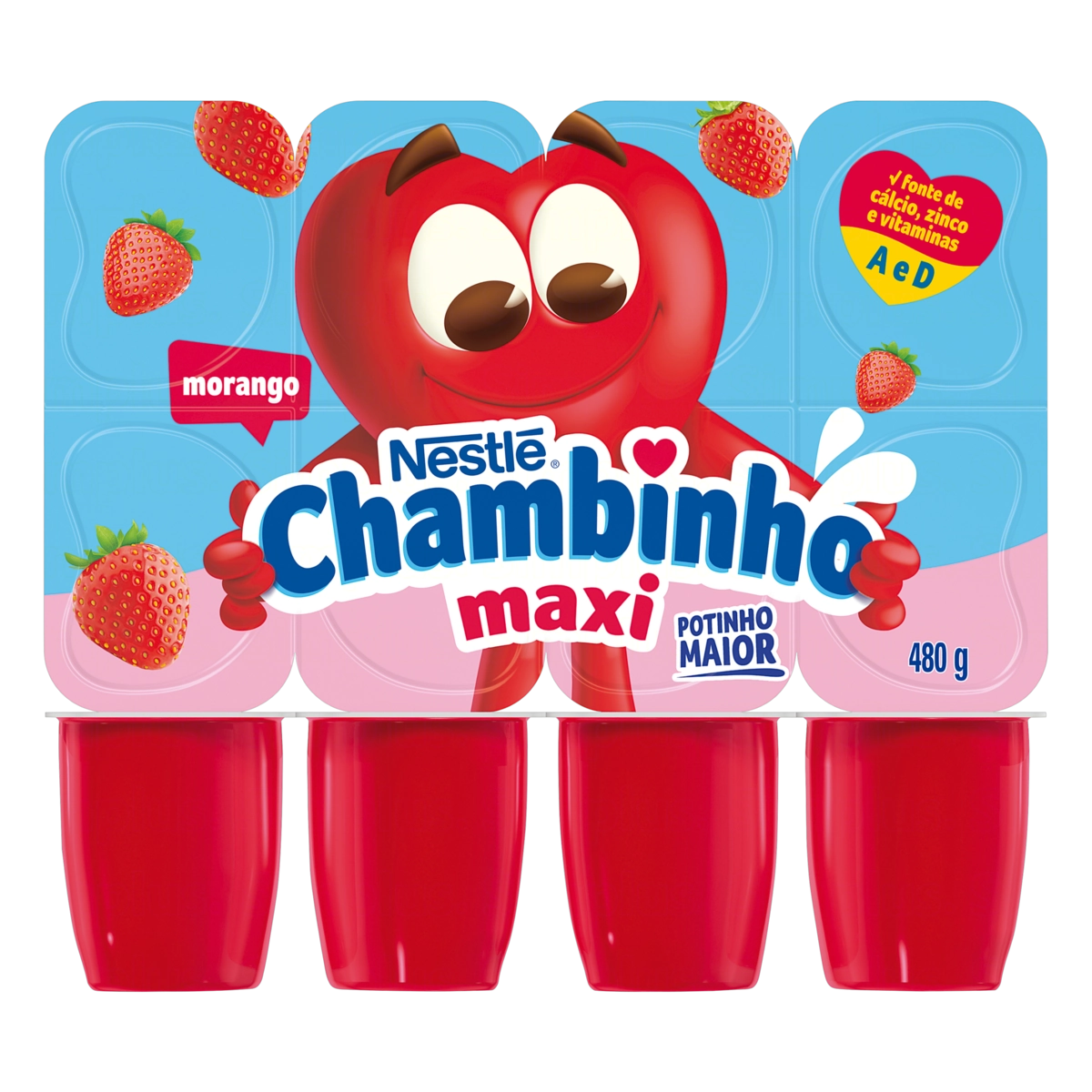 Iog.nestle Chambinho Max Morango 60g