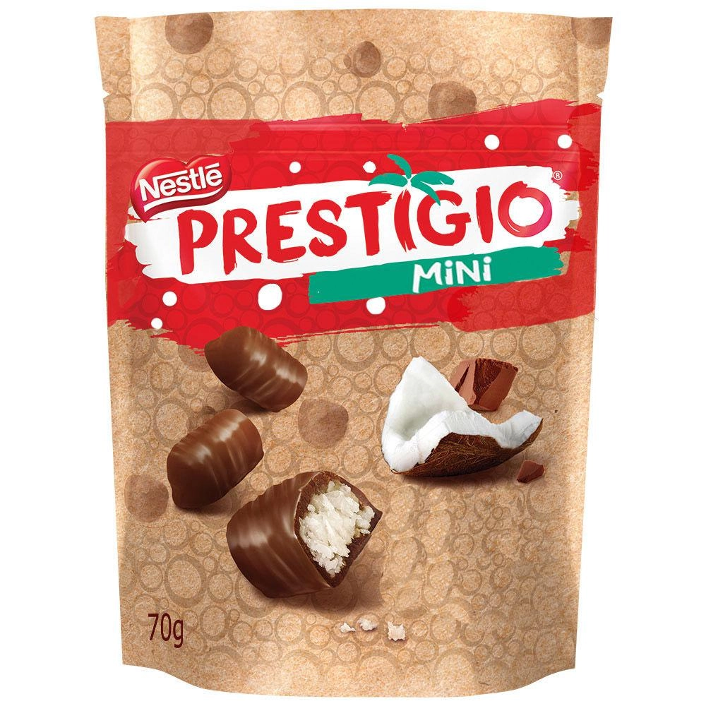 Mini Bombom Com Recheio De Coco Prestígio Sachê 70g