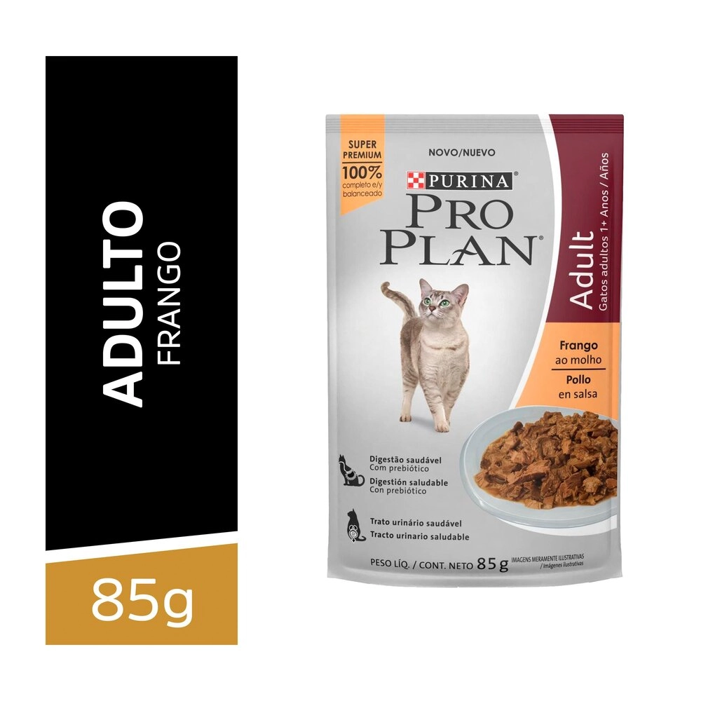 Alimento Úmido Pro Plan Adult Frango ao Molho 85g
