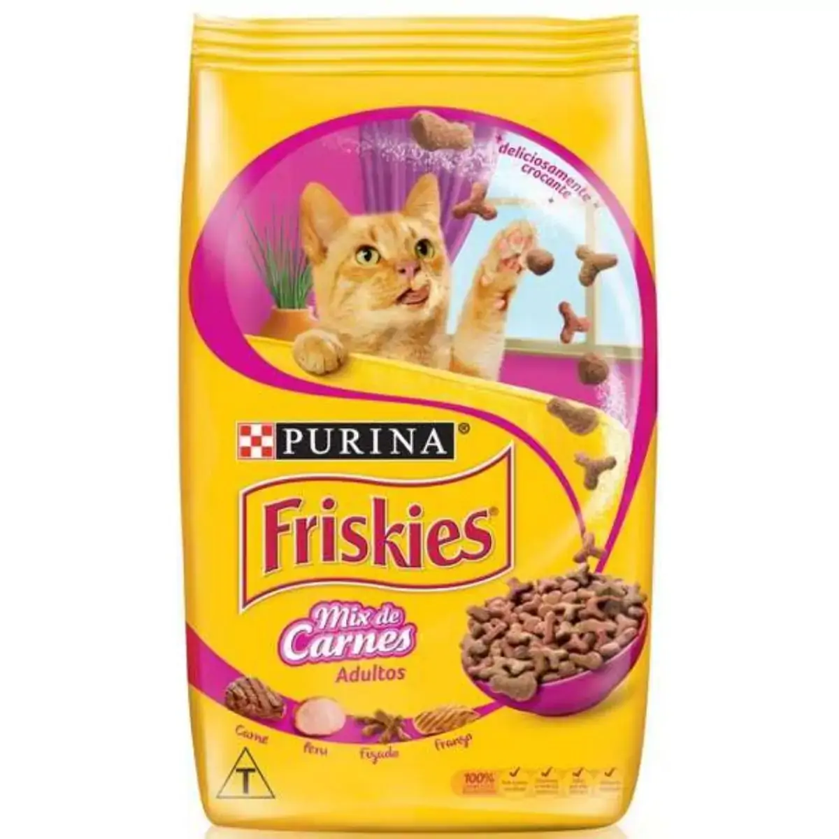 Racao Friskies 3kg Mix De Carne Grts 2 Saches