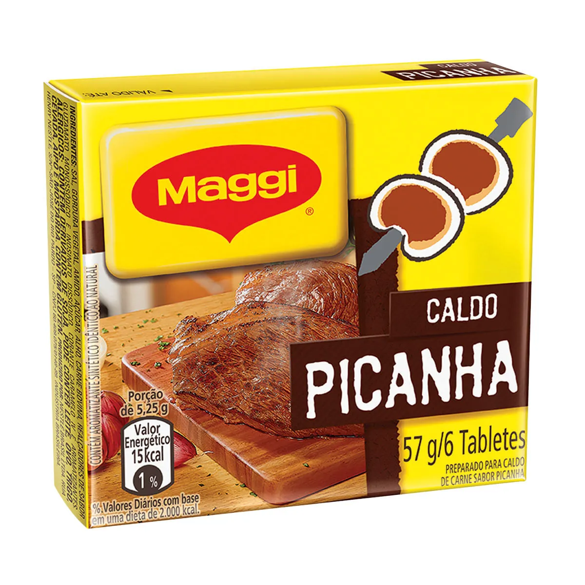 Caldo Tablete Picanha Maggi Caixa 57g 6 Unidades
