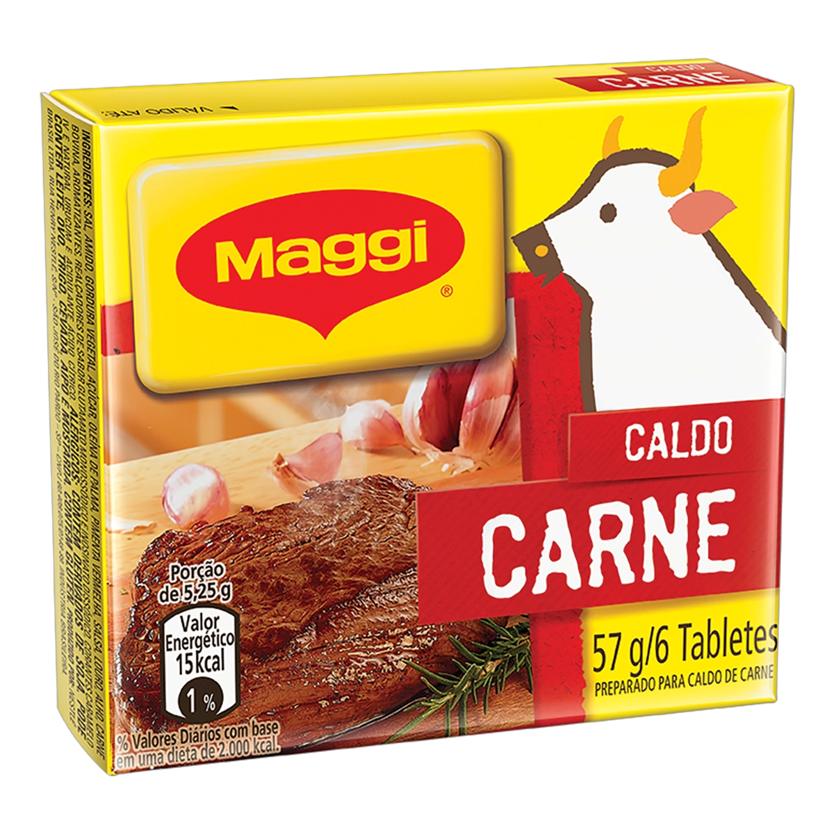 Caldo Tablete Carne Maggi Caixa 57g 6 Unidades