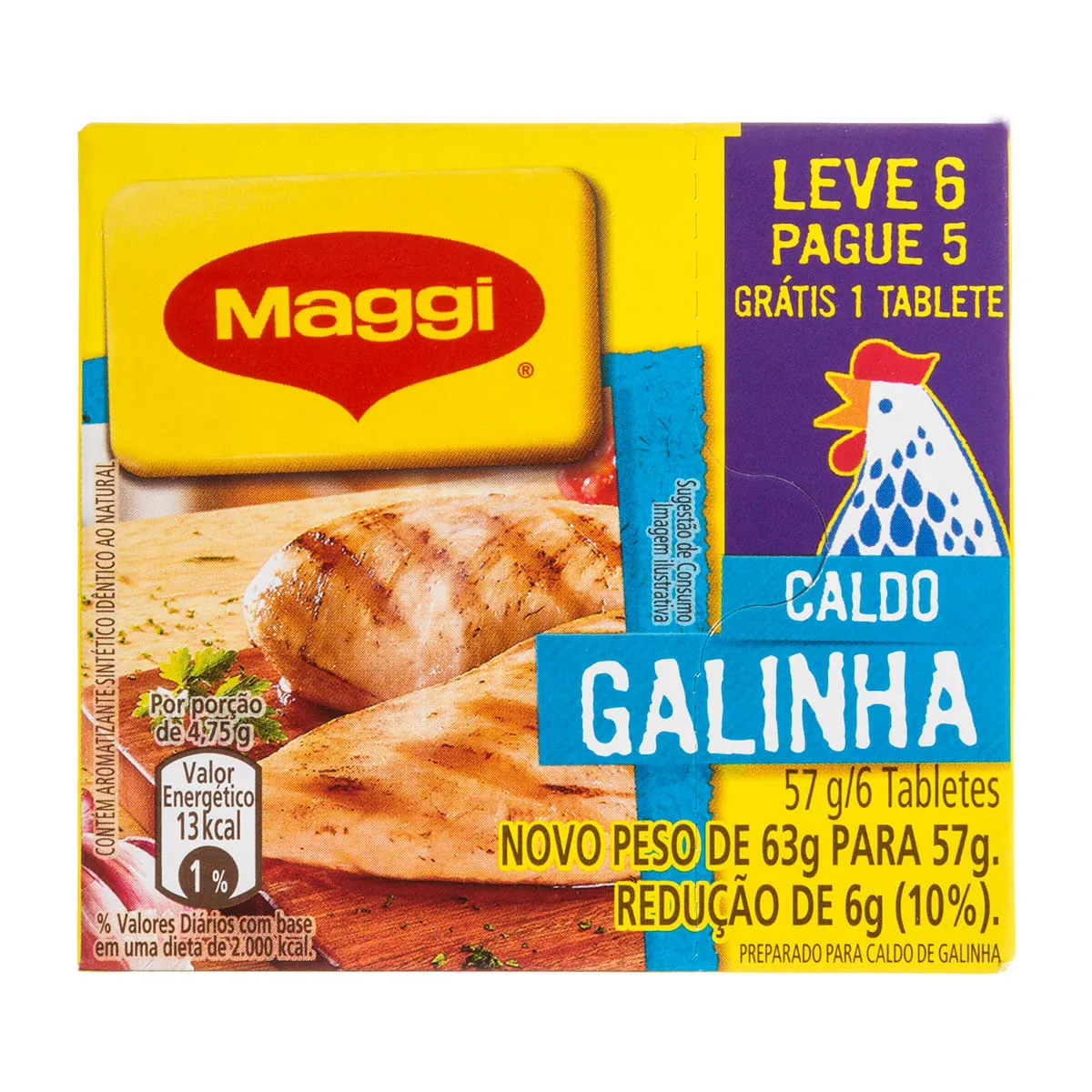Caldo Maggi Galinha Lv6 Pg 5 57g