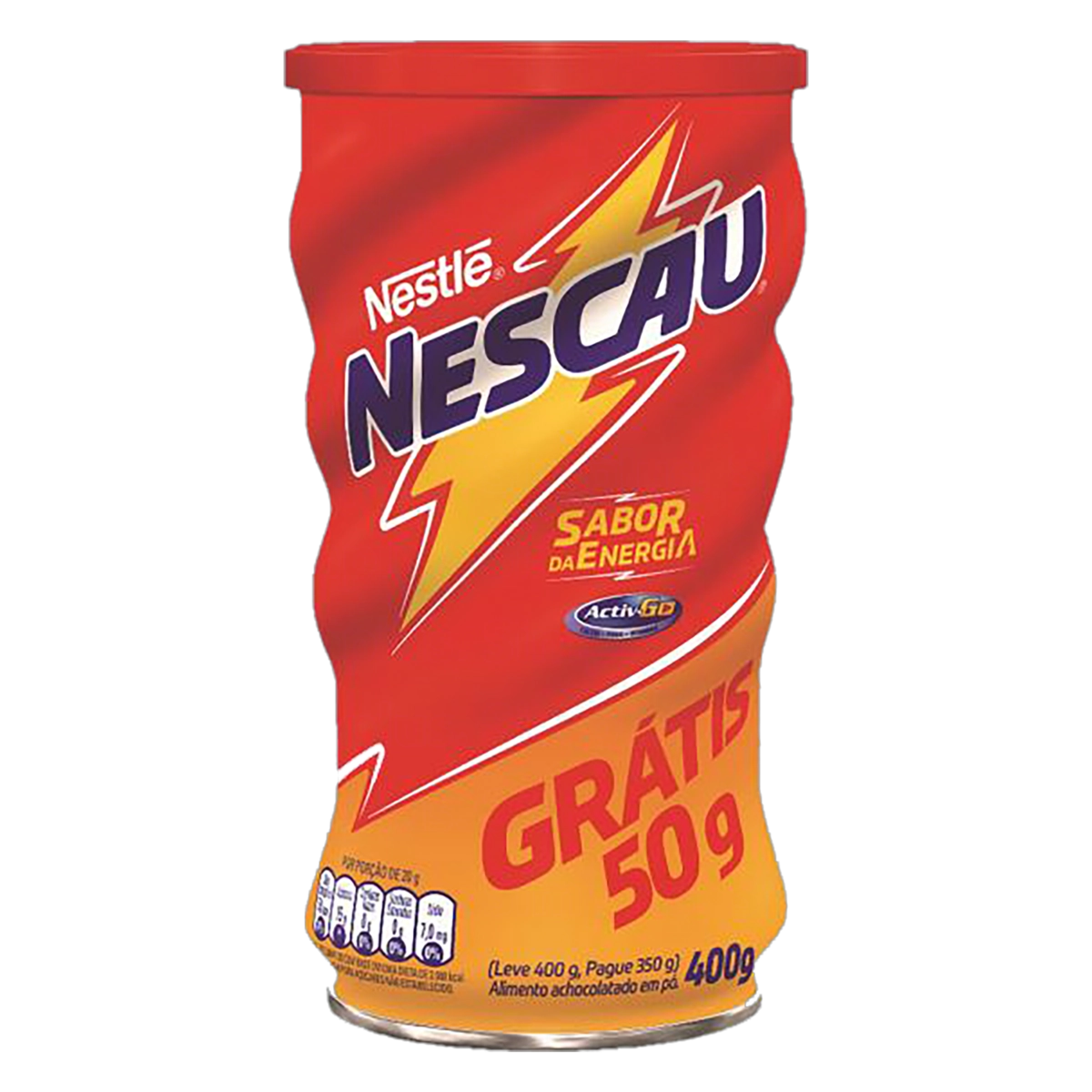 Achocolatado Pó Nescau Lata Leve 400g Pague 350g