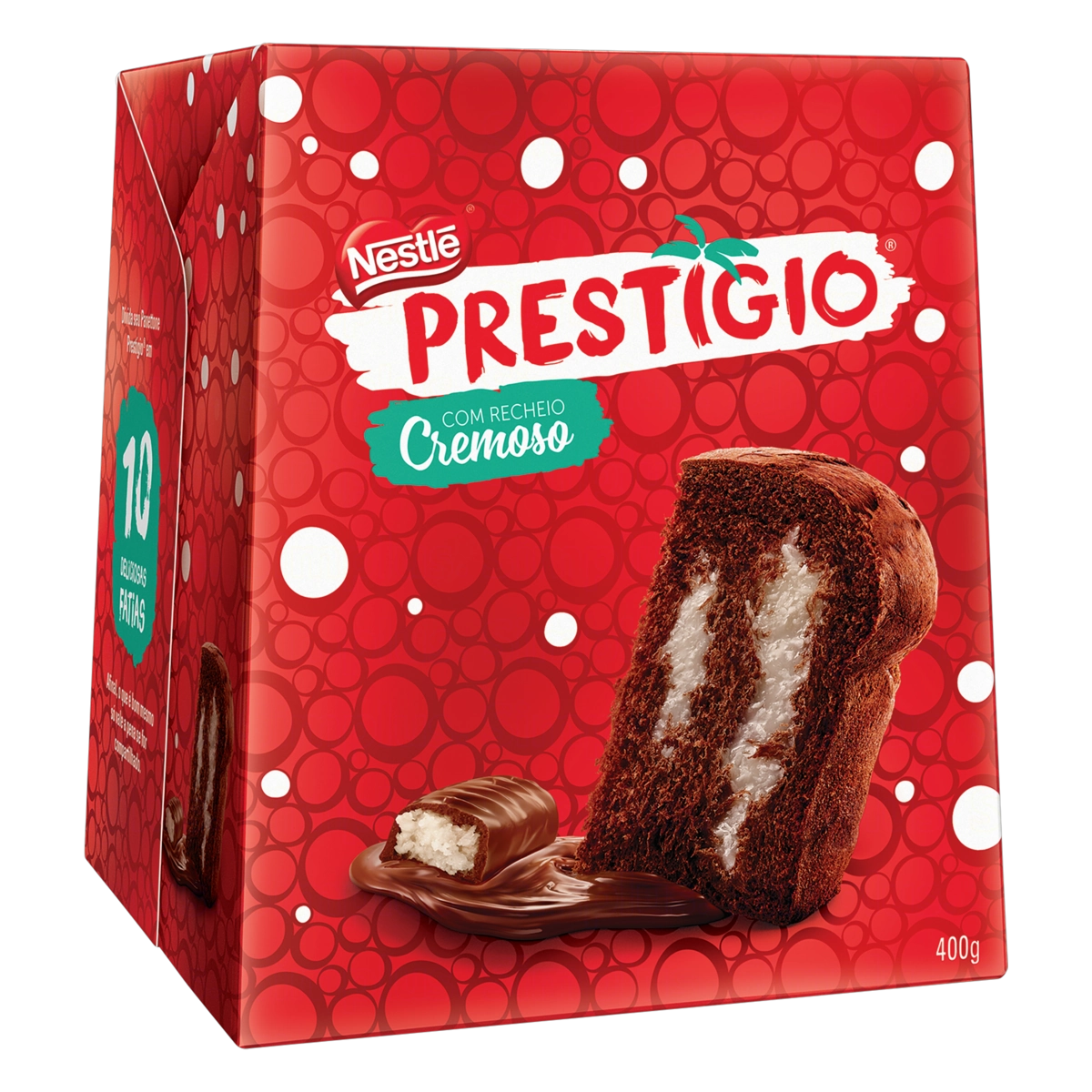 Panettone Chocolate Recheio Prestígio Nestlé Caixa 400g
