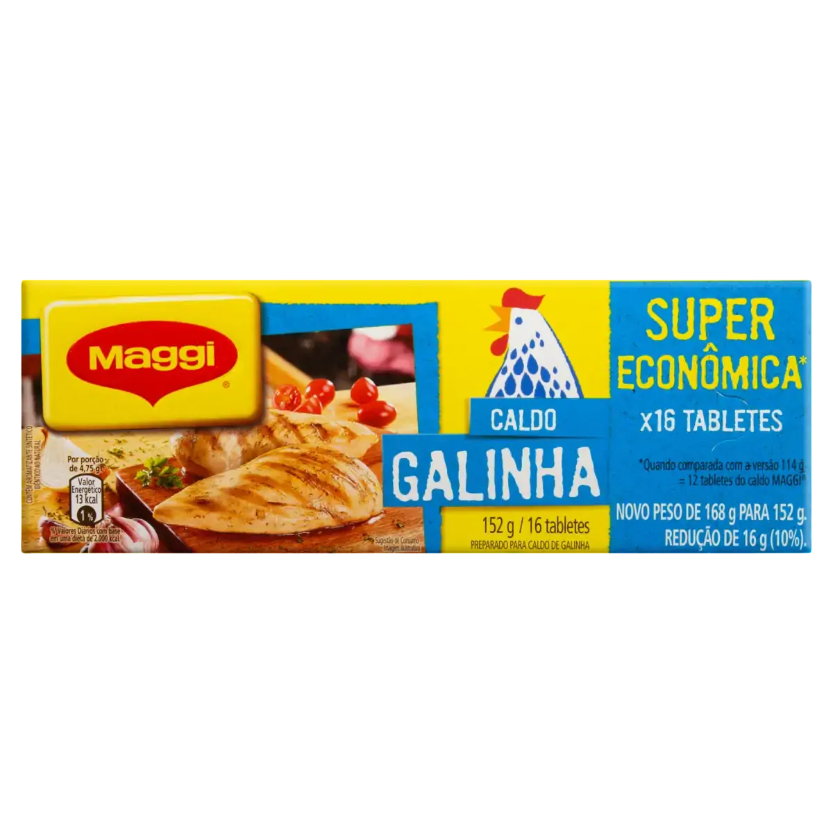 Caldo Tablete Galinha Maggi Caixa 152g Leve 16 Pague 14 Unidades Embalagem Econômica