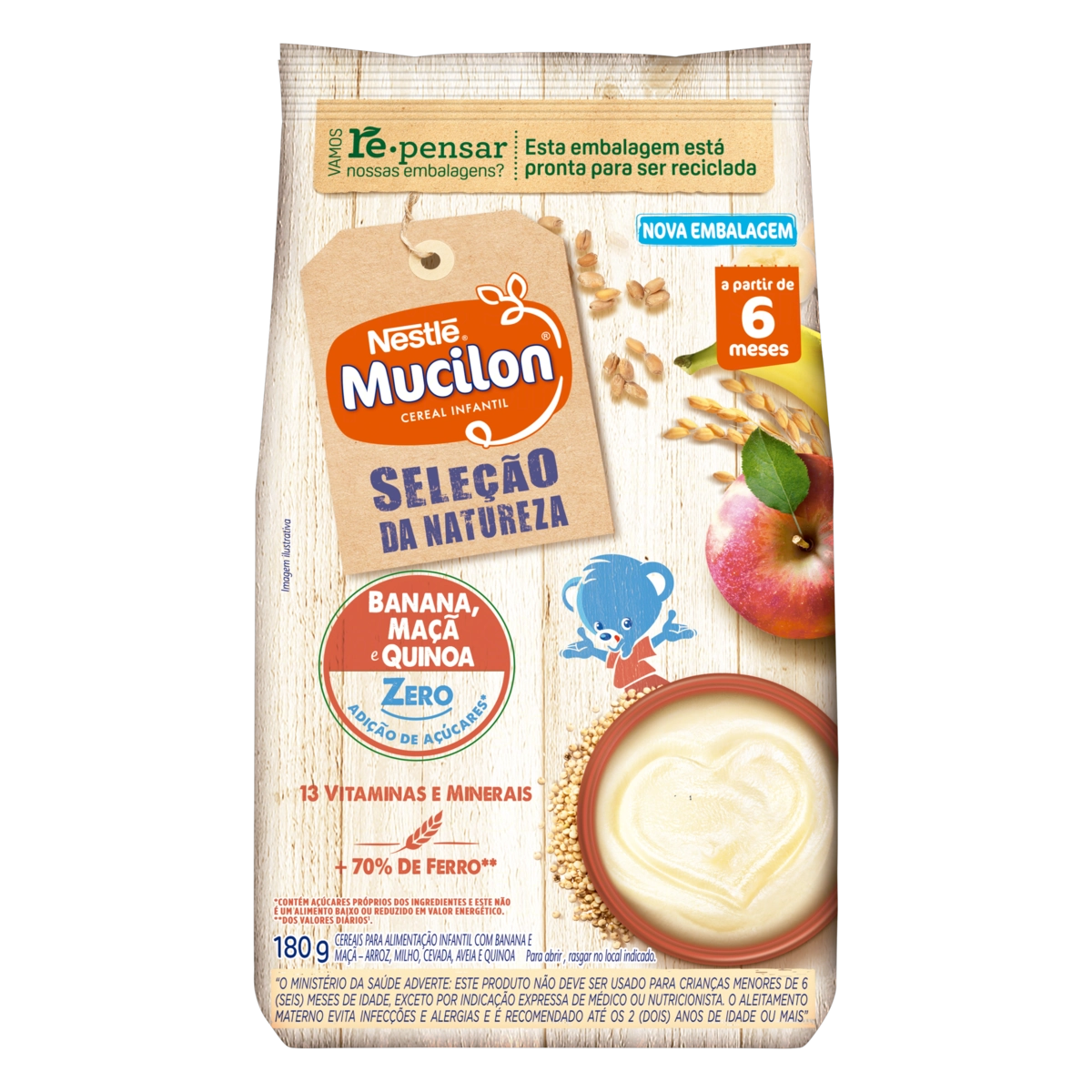 Mcln Bna Mc Quinoa Zero Sac 12x180g Br