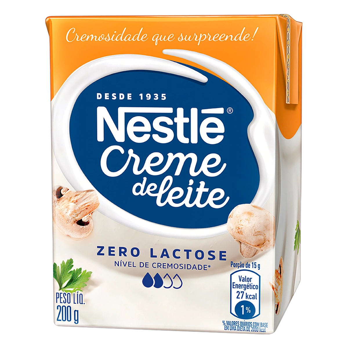 Creme De Leite Uht Leve Homogeneizado Zero Lactose Nestlé Caixa 200g