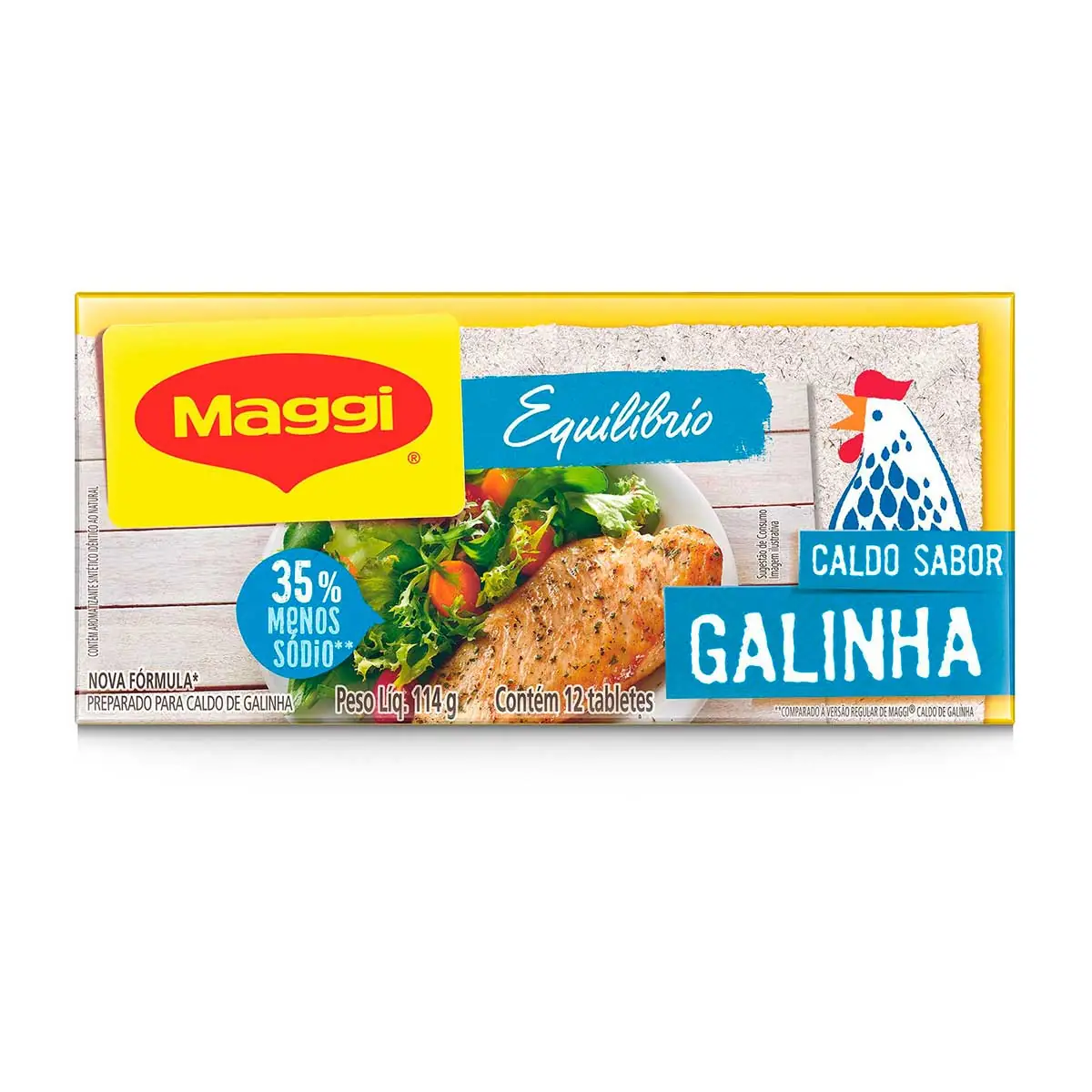 Caldo MAGGI Galinha Equilibrium Tablete 114g