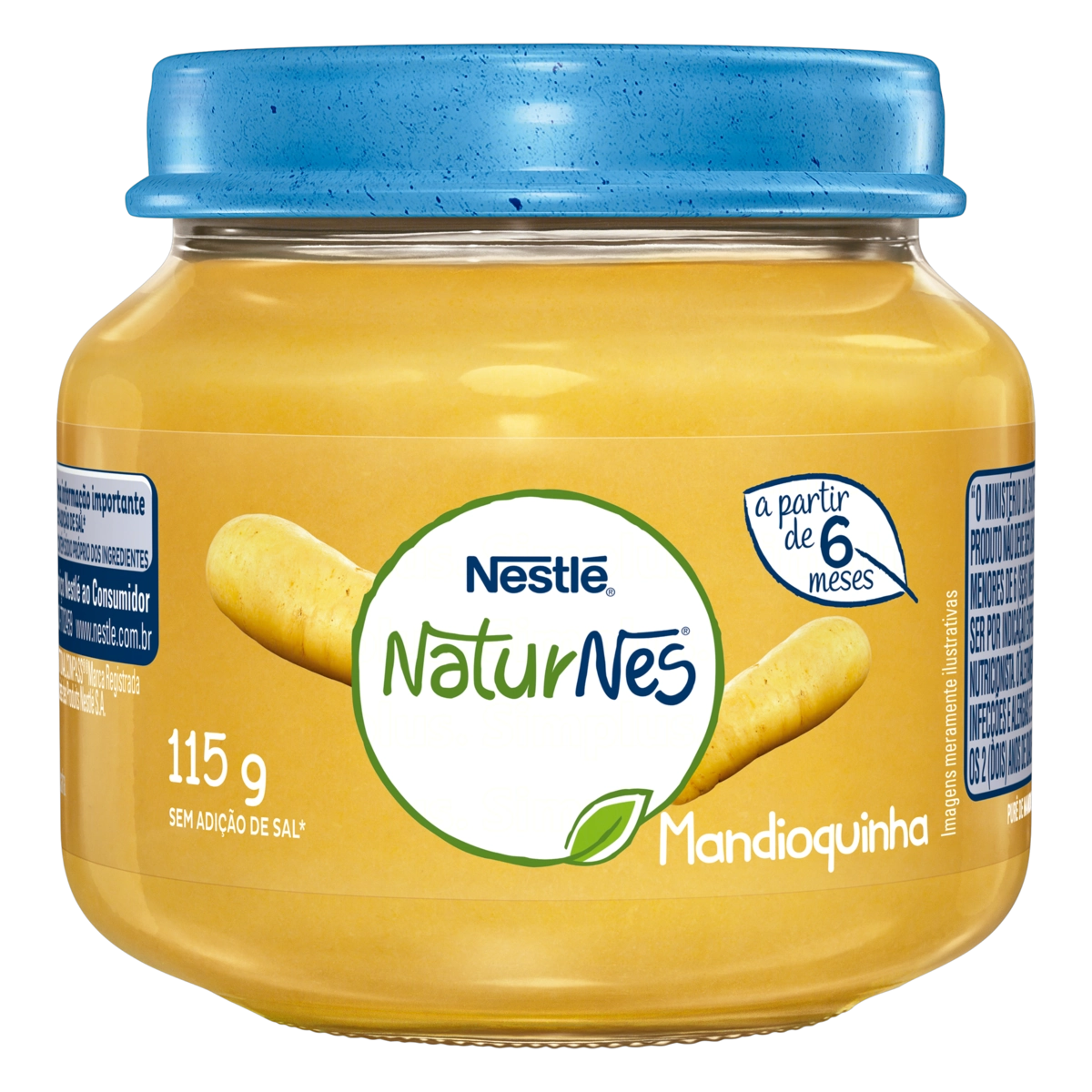 Purê Mandioquinha Naturnes Vidro 115g