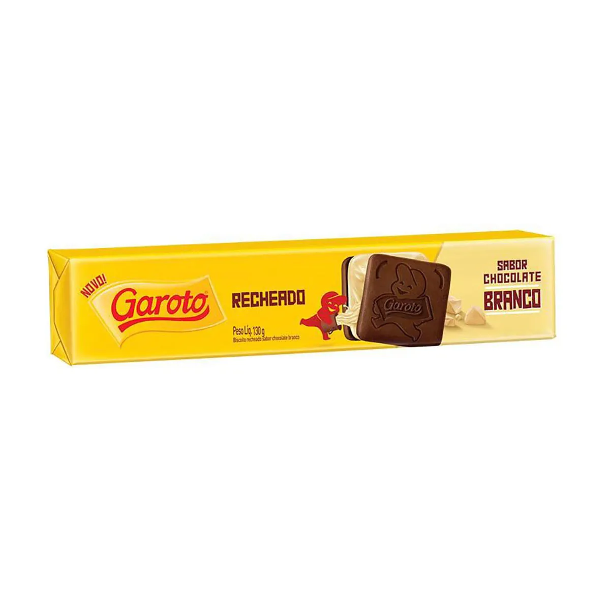 Bisc Rech Garoto 130g Choc. Branco