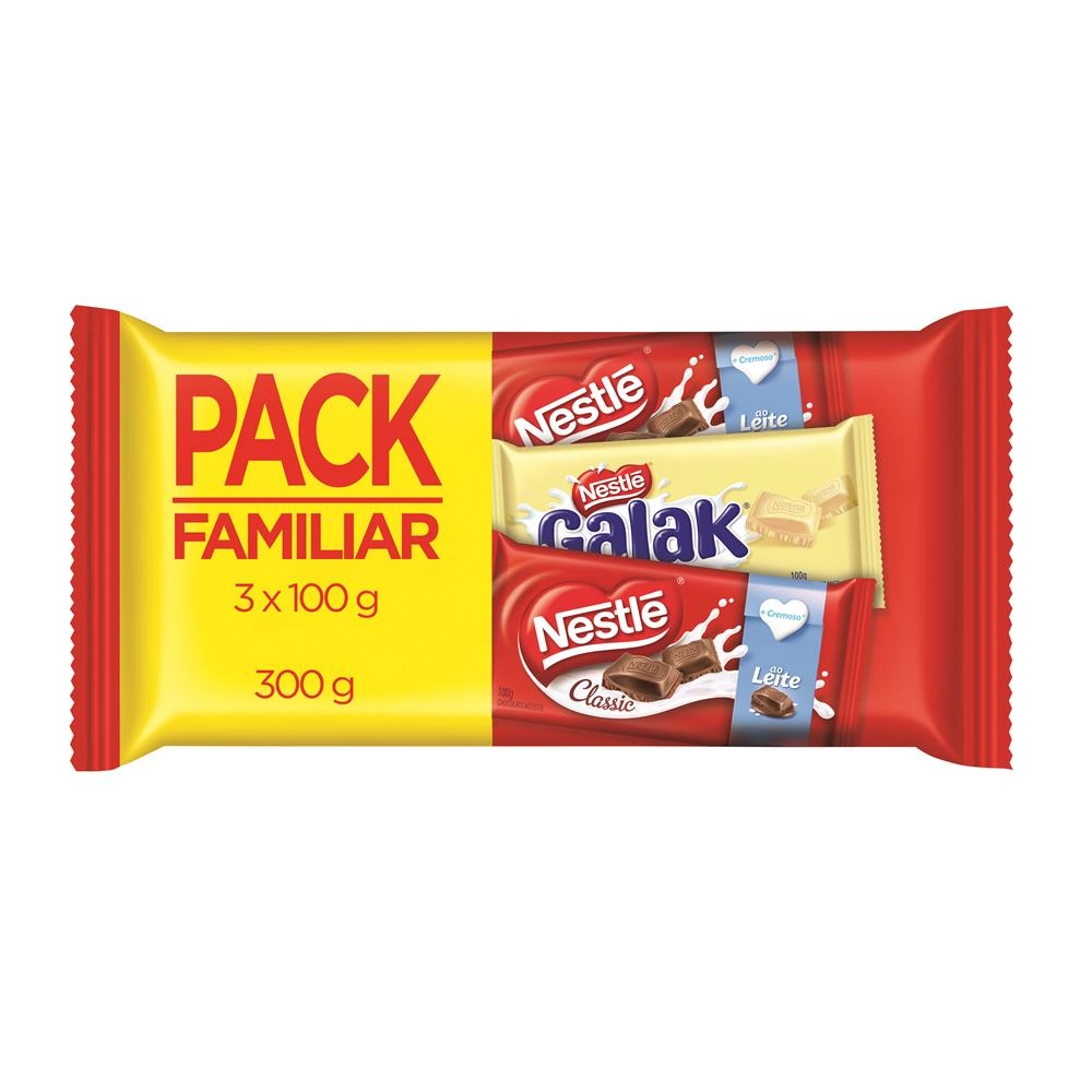 Pack Choc Nestle 300g Ao Leite Cx 20.0