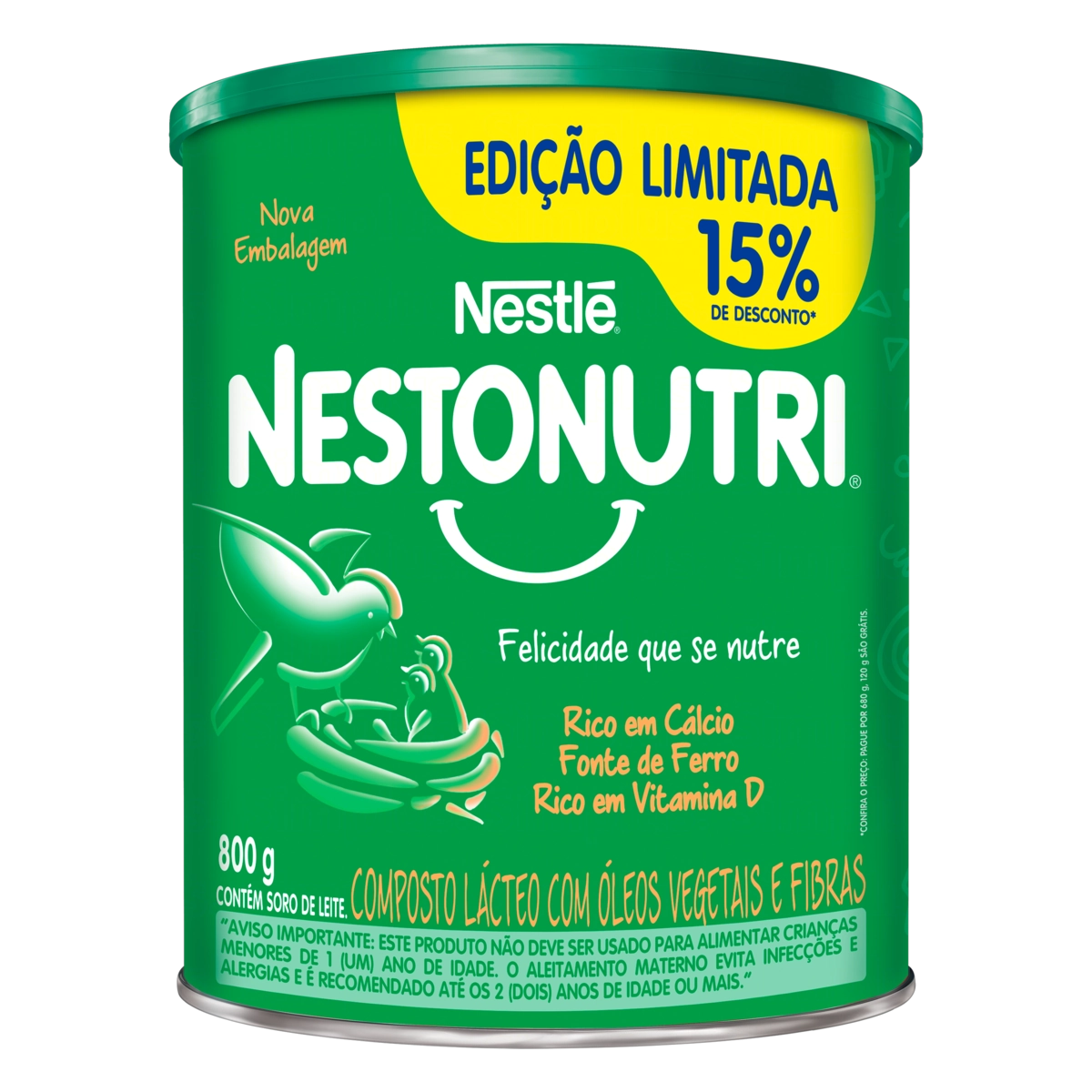 Composto Lácteo Nestonutri Lata 800g Grátis 15 De Desconto