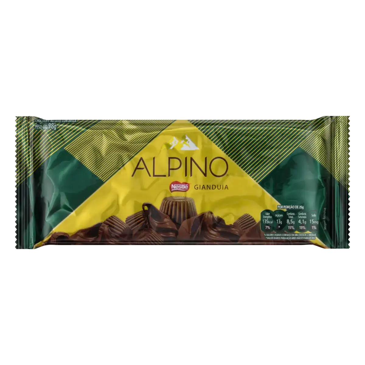 Choc Nestle Alpino Gianduia 98g Cx 14