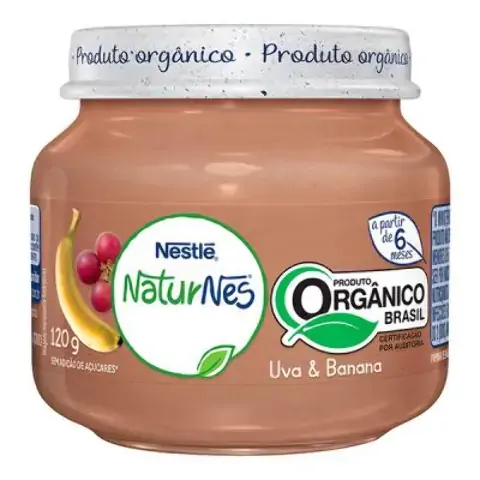 Papinha Nestle Naturnes 120g Org Uva/ban