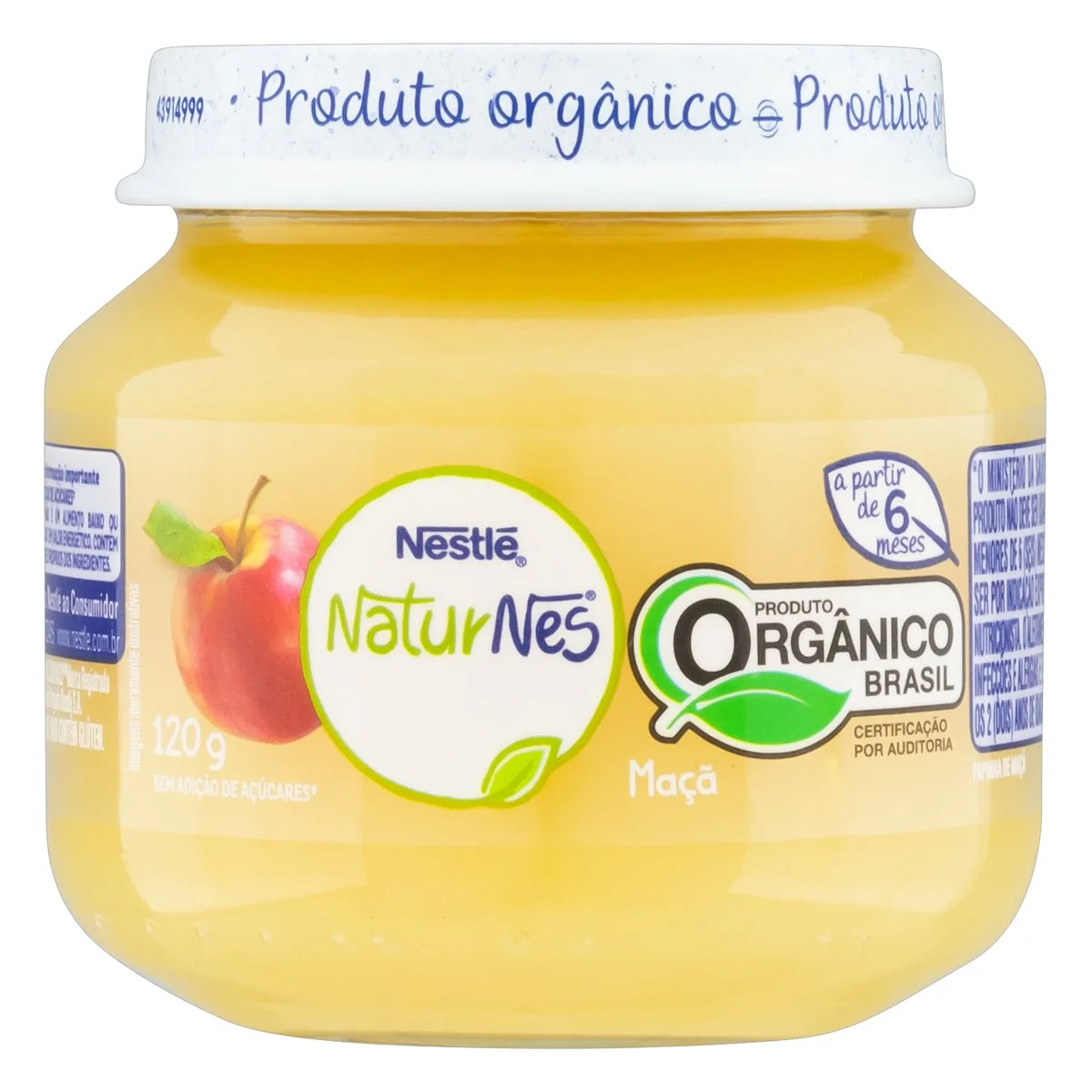 Papinha Orgânica de Maça Nestlé 120g