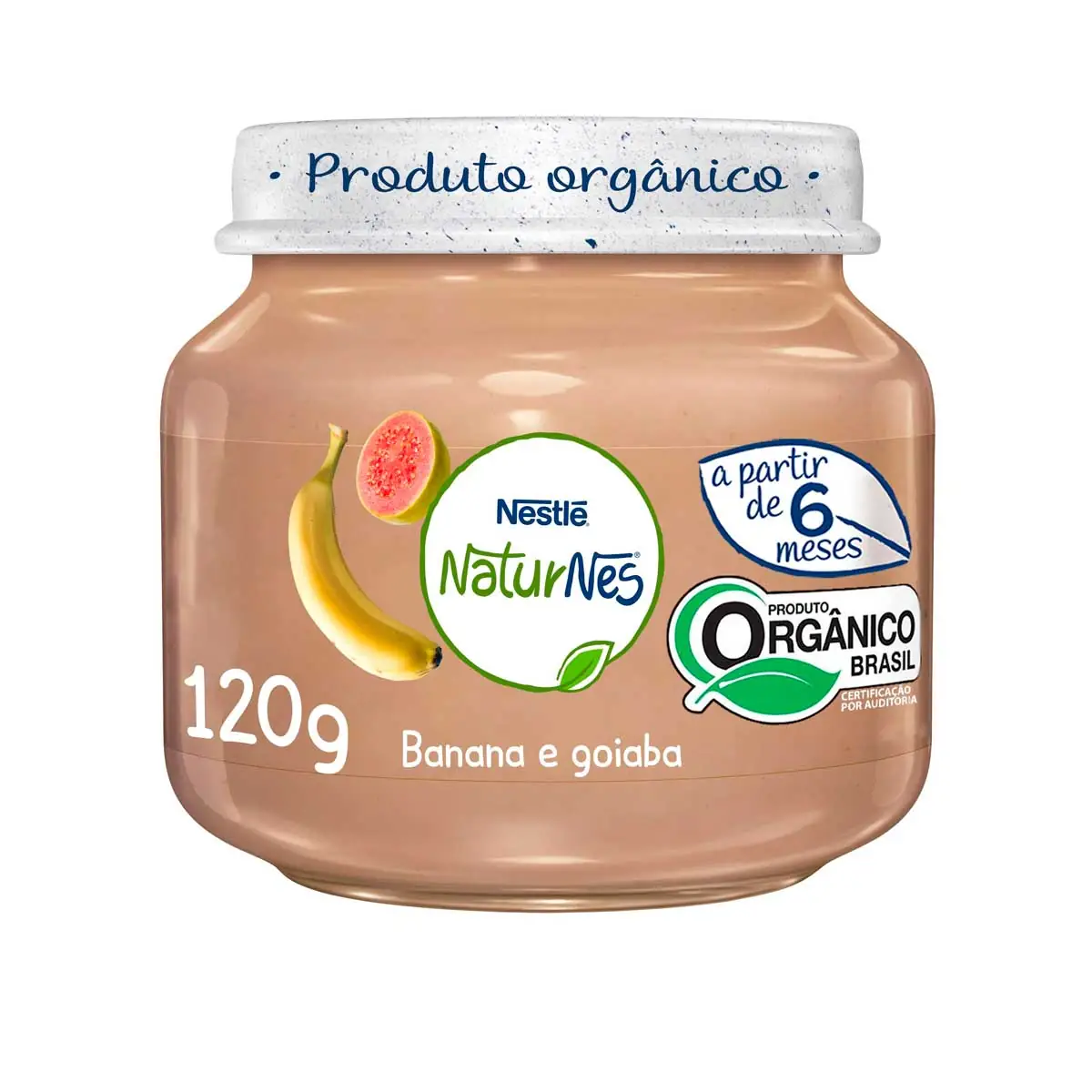 Papinha Naturnes Banana e Goiaba Nestlé 120 g