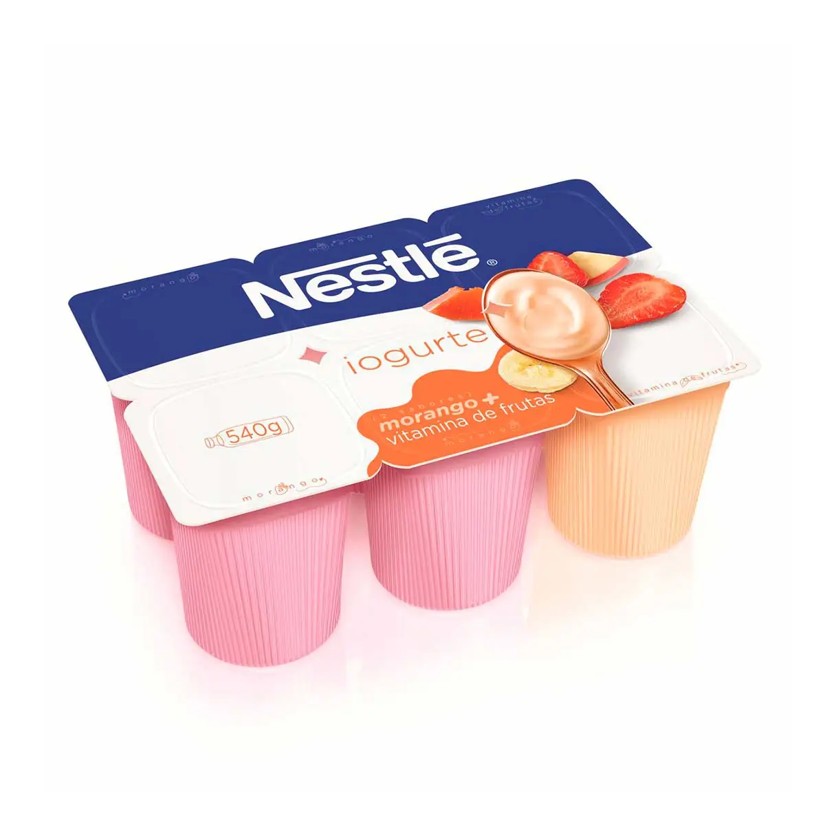 Iogurte Semi Desnatado Nestlé Morango e Vitamina de Frutas 540g