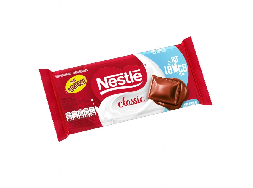 Chocolate NESTLÉ CLASSIC ao Leite 90g