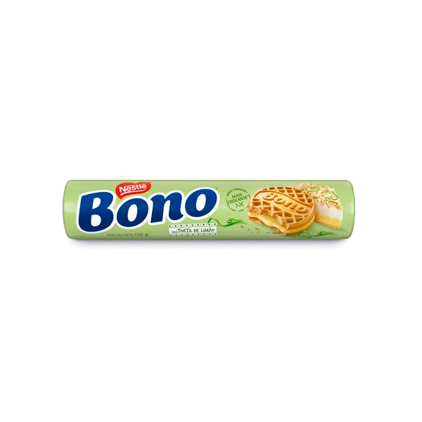 Biscoito Recheio Torta De Limão Bono Pacote 126g