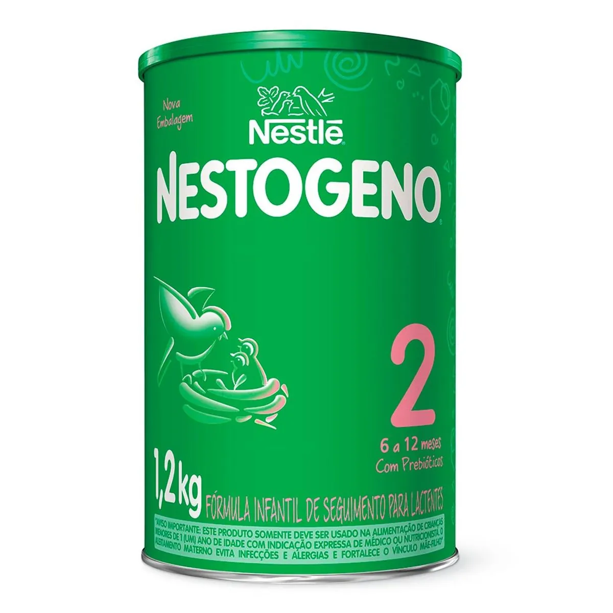 Fórmula Infantil Para Lactentes 2 Nestogeno Lata 1,2kg
