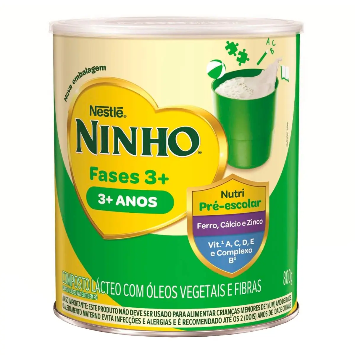 Composto Lácteo NINHO Fases 3+ 800g