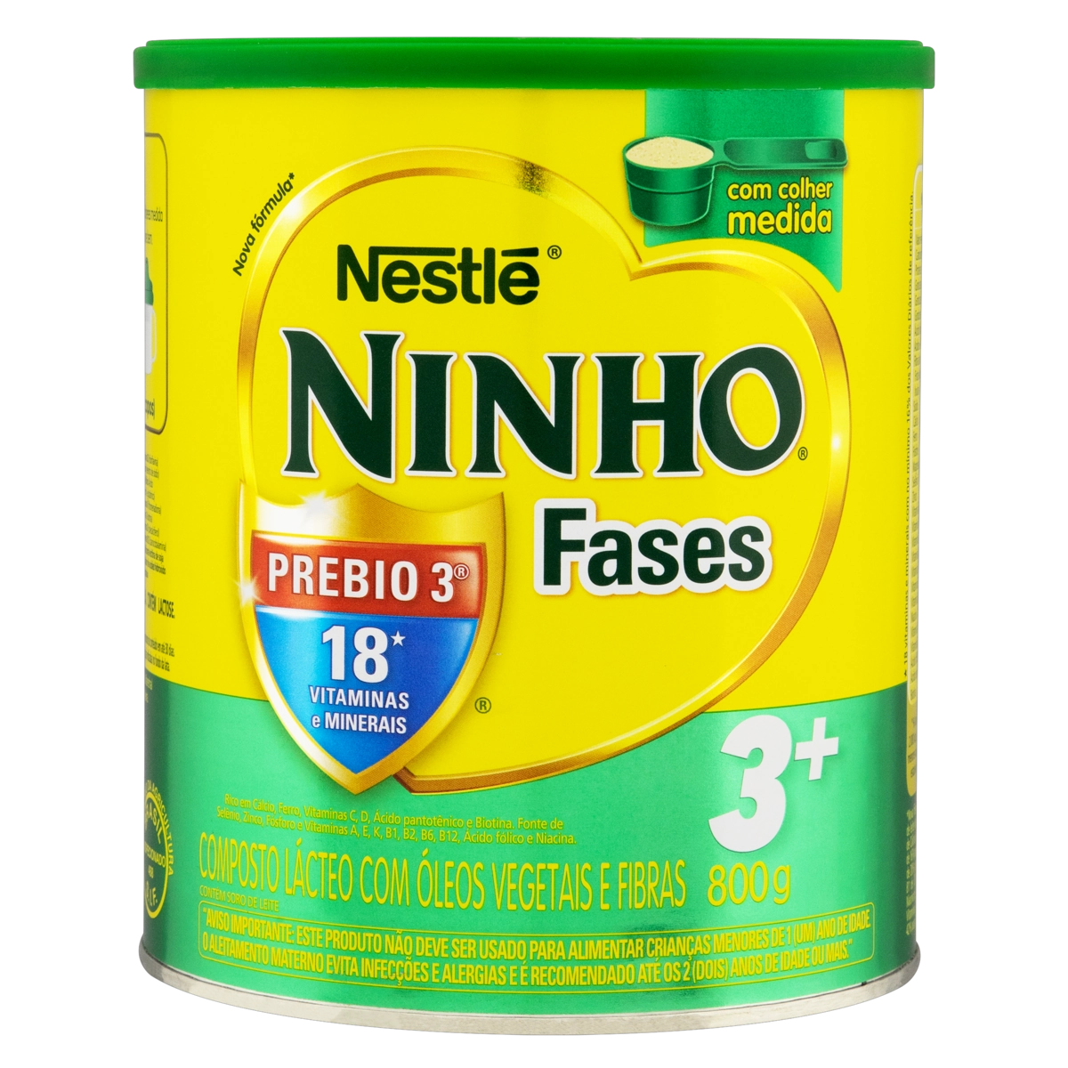 Composto Lácteo Ninho Fases 3 Lata 800g